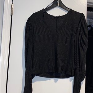Zara Puff Sleeve sparkles top